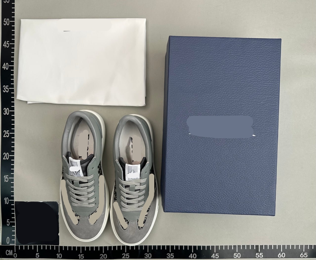 Grey low-top sneakers